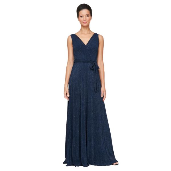 510y2fqb-tL.jpg Women's Sleeveless V-Neck Long A-line, Elegant Formal Gown, Wedding Guest, Party Dress