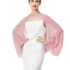 Bridal Wedding Chiffon Shawl Shrug with Arm Hole Bridesmaid Cover Up Evening Party Summer Shawl