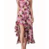 51CQtRwq9vL.jpg Womens Summer One Shoulder Sleeveless Dresses Floral Flowy Ruffle High Low Wedding Guest Maxi Sundresses