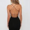 Women's Spaghetti Straps Club Bodycon Mini Dress