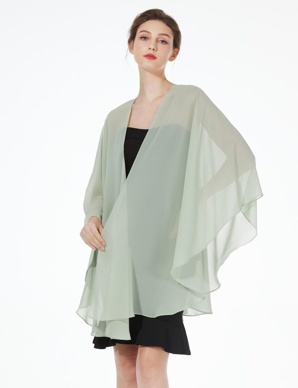 51IzvultZL.jpg Summer Shawls and Wraps for Women Evening Dresses Bridal Wedding Lightweight Party Travel Chiffon Scarf