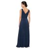 Women's Sleeveless V-Neck Long A-line, Elegant Formal Gown, Wedding Guest, Party Dress