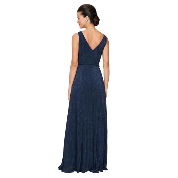 51Zca2uiFwL.jpg Women's Sleeveless V-Neck Long A-line, Elegant Formal Gown, Wedding Guest, Party Dress