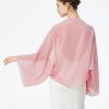 Bridal Wedding Chiffon Shawl Shrug with Arm Hole Bridesmaid Cover Up Evening Party Summer Shawl