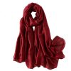 Women Solid Color Scarf, Long Lightweight Wraps Shawl Summer Sun-proof Beach Shawl Wrap Soft Fashion Scarf for Dresses