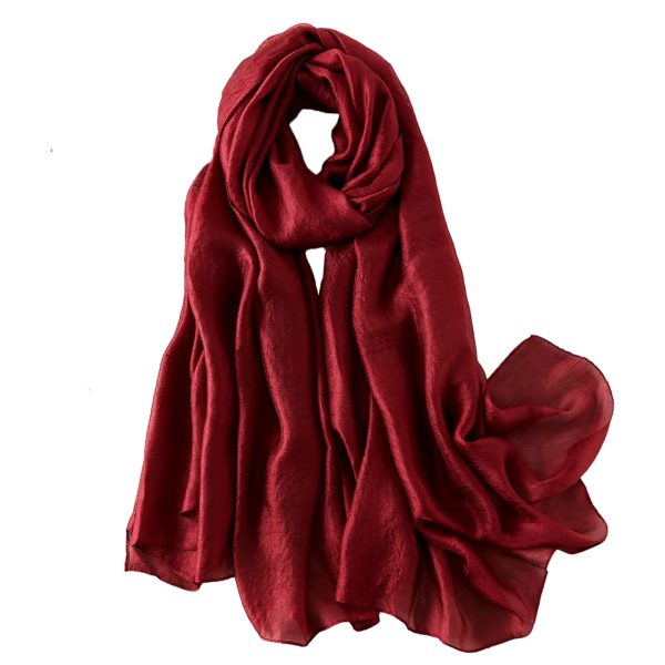 Women Solid Color Scarf, Long Lightweight Wraps Shawl Summer Sun-proof Beach Shawl Wrap Soft Fashion Scarf for Dresses