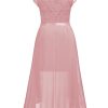 Women's Plus Size Formal Floral Retro Lace Elegant Bridesmaid Party Maxi Dress