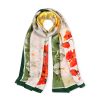 100% Large Silk Feeling Scarf-Women's Fashion Long Mulberry Silk Satin Neck Scarf Sunscreen Shawl Wrap Headscarf
