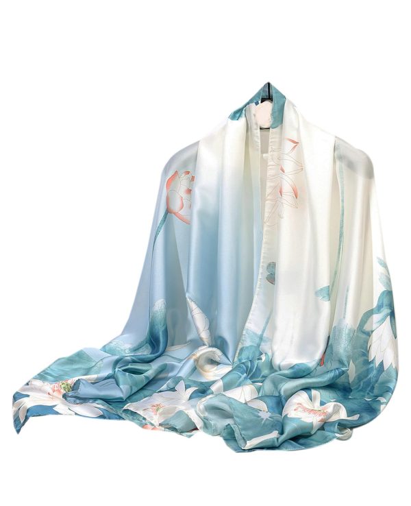 61CQpplfUqL.jpg Shawl Scarf For Women Lightweight Scarves Floral Pattern Formal Evening Dressesformal Shawl Summer Wraps