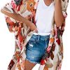 Women's Kimono Swimsuit Coverups Summer Beach Casual Loose Cardigans for Swimwear