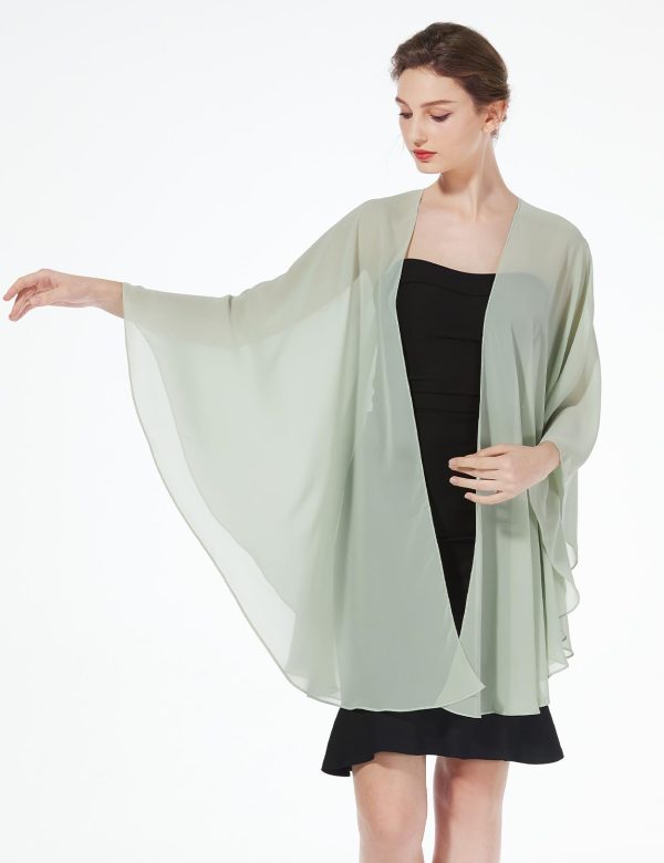 61JavEWVZmL.jpg Summer Shawls and Wraps for Women Evening Dresses Bridal Wedding Lightweight Party Travel Chiffon Scarf