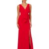 Women's Bow Front Crepe Gown