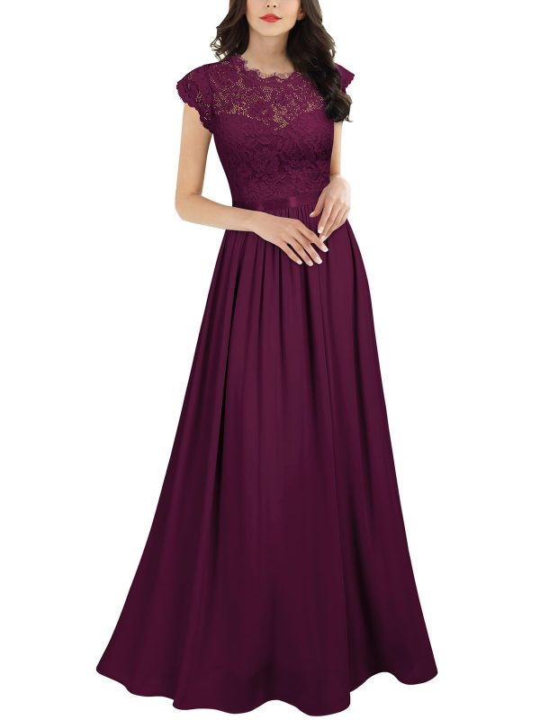 61N1cRtYKVL.jpg Women's Formal Floral Lace Evening Party Maxi Dress