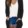 Womens Long Cardigan 2025 Fall Lightweight Long Sleeve 0pen Front Sweater with Pockets