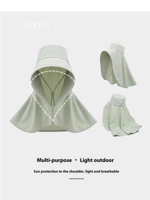 Sun Hats for Women Sun Protection Wide Brim Shawl with Neck Flap Hiking Visor Hat Outdoor Summer Beach Hat Fishing Hat