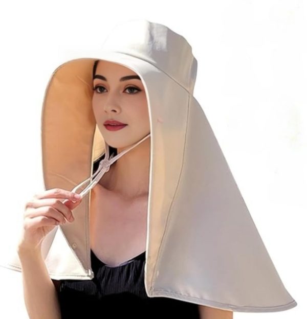 Sun Hats for Women Sun Protection Wide Brim Shawl with Neck Flap Hiking Visor Hat Outdoor Summer Beach Hat Fishing Hat
