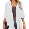 Women's Lightweight Open Front Cardigans Casual Soft Drape Spring Summer Fall Cardigan S-3XL