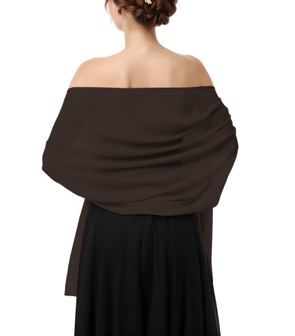 61kjssmAjL.jpg Shawls and Wraps for Evening Dresses, Chiffon Shawl Wraps for Women, Shawls for Wedding, Pashimina Bride Shawl