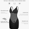 Mini Dress for Women Built in Shapewear Thong V Neck Summer Party Dress Side Slit Cocktail Dress