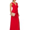 Women's Bow Front Crepe Gown