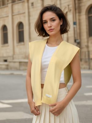 Women's Sweater Shawl Wraps Sleeves Knitted Collar Sweater Scarf Top Casual Lightweight Shoulder Cape Accessories