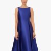 Women's Sleeveless Mid-Length Party Dress with V-Back