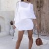 Womens Cotton Shrug Poncho, Lightweight Summer Shrug Pullover Sweater