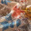 Women's Floral Print Sheer Chiffon 3/4 Bat Sleeve Casual Loose Kimono Cardigan Capes