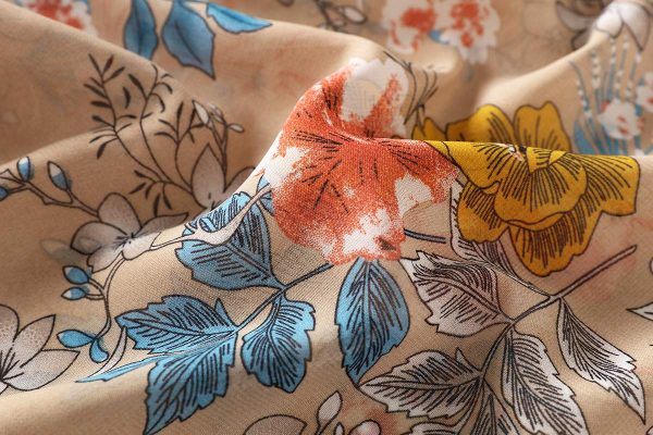 7119cXrLL.jpg Women's Floral Print Sheer Chiffon 3/4 Bat Sleeve Casual Loose Kimono Cardigan Capes