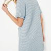 Women's Tweed Dress, Short Sleeve Straight Tube Mini Dress with Pockets for Business Party Work