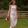 Women's Summer Casual Sleeveless Beach Dress Long Halter Side Slit Maxi Sun Dresses