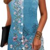 Sun Dresses for Women 2025 Vacation Beach Swimsuit Coverups Sundresses Button Down Sleeveless Summer Dress