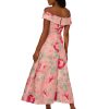 Women's Off Shoulder Jacquard Dress