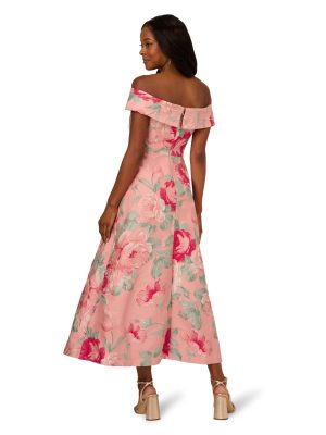 Women's Off Shoulder Jacquard Dress