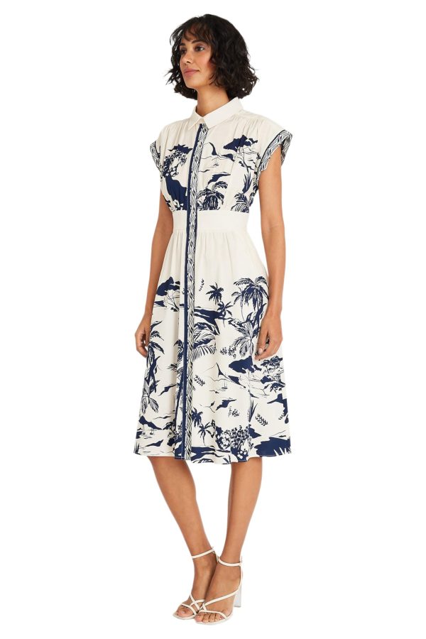 Collared Neck Button Multi Occasion Dresses for Women