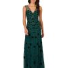 Women's Beaded Mesh Illusion Dress
