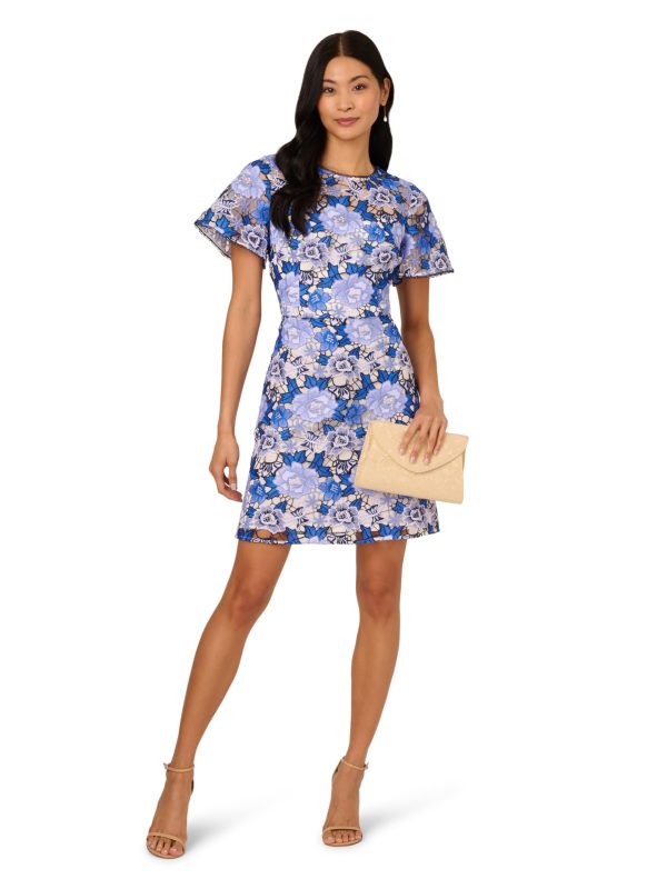 Women's Floral Embroidery Short Dress