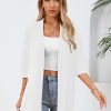 Women's Lightweight Open Front Cardigans Casual Soft Drape Spring Summer Fall Cardigan S-3XL