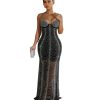 Women Rhinestone and Sequin Birthday Party Sexy Club Night Out Holiday New Years Formal Dress