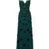 Women's Beaded Mesh Illusion Dress