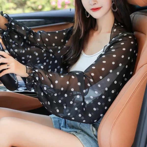 Women's Ice Silk Cooling Sunproof Shawl UV Blocking Lightweight Breathable Sleeve Cover Summer Arm Protection