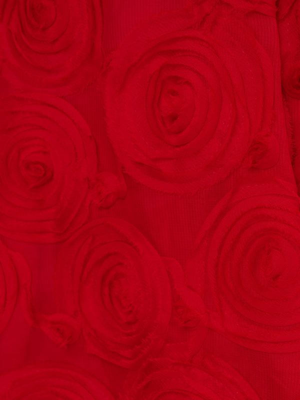 Women's Soutache Rosette Midi Dress