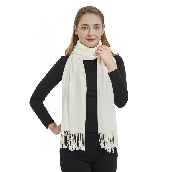 Soft Silky Pashmina Shawl Wraps Solid Colors Scarf for Wedding Evening Dresses