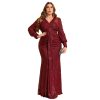 Women's Plus Size Sequin Dress Luxurious Style Formal Cocktail Evening Party Maxi Dresses