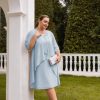 Womens Plus Size Dress with Jacket 2 Piece Wedding Guest Dresses Flowy Mother of The Bride Dress