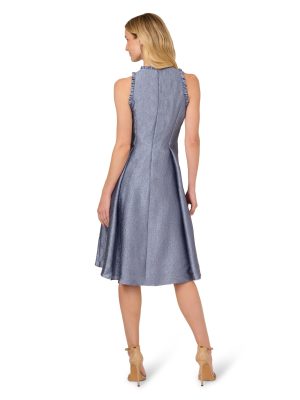 Women's Ruffle Jacquard Dress