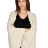 Shawl Wraps For Women Soft Cashmere Feel Wrap Sweater Knitted Shawl Scarf With Sleeves