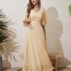 Womans Wedding Guest Formal Dress, 2025 Summer Bridesmaid Party Long Prom Church Dresses