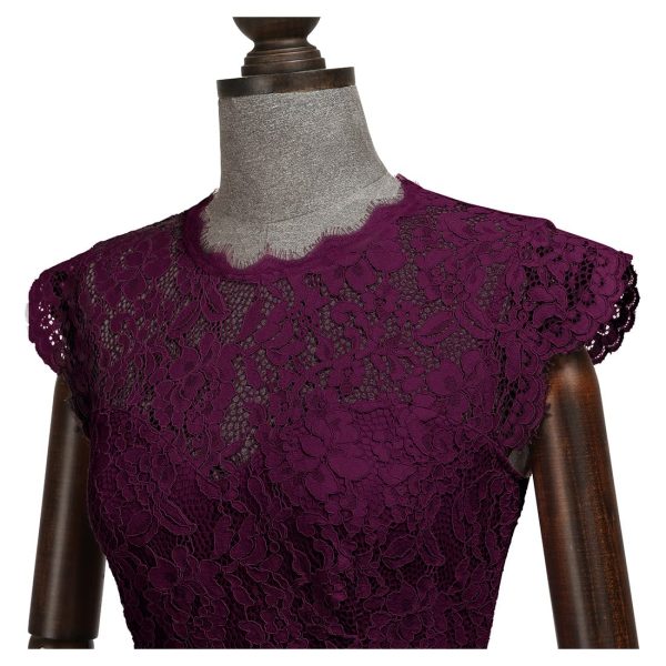71oUONwEZQL.jpg Women's Formal Floral Lace Evening Party Maxi Dress