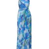 Women's Print Chiffon Long Dress